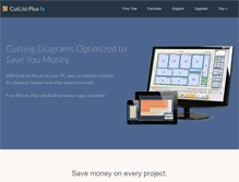 Tablet Screenshot of cutlistplus.com